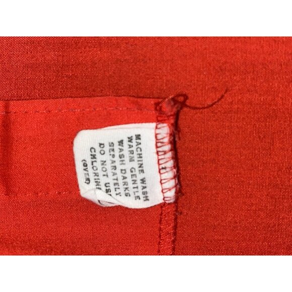 Vintage Dickson-Jenkins DJ Red Pearl Snap Button Shirt Large Christmas Western - Picture 5 of 10